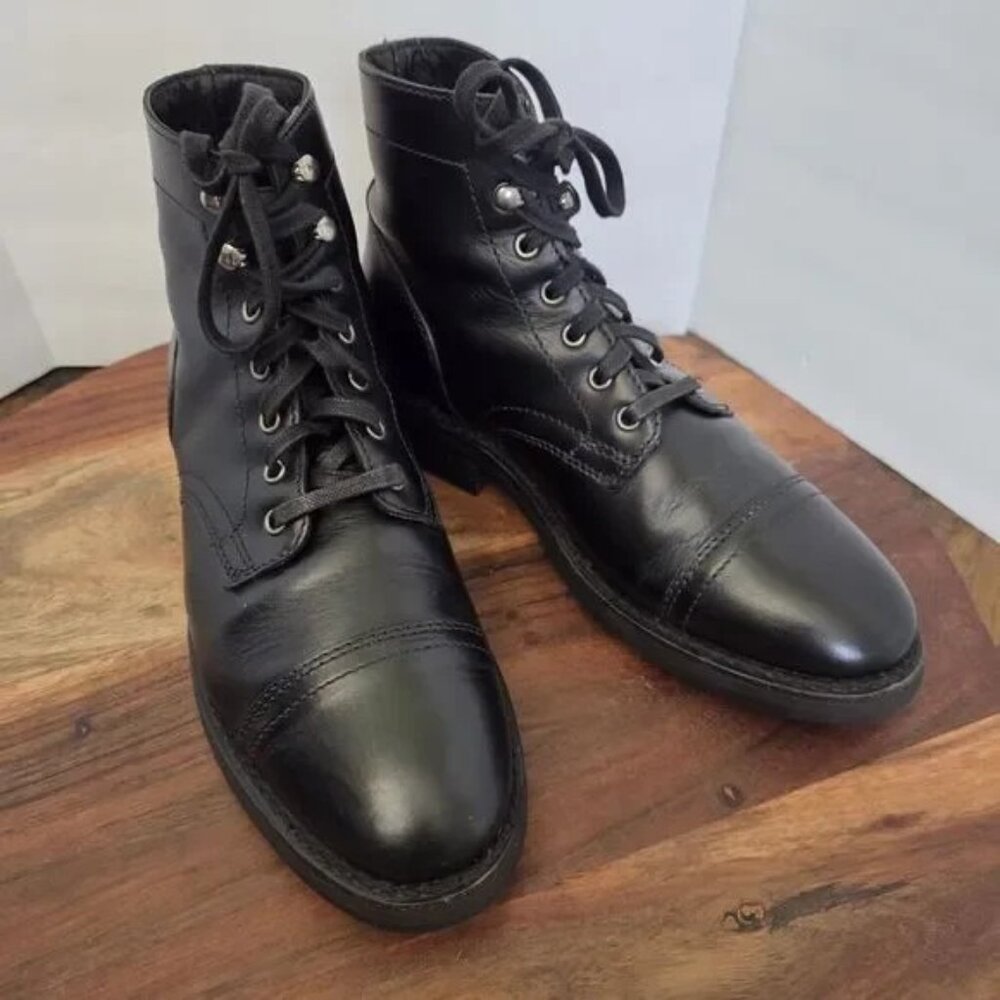 Thursday Boot Co The Captain Boots Black Men's 6 (Women’s 8-8.5) MSRP $199